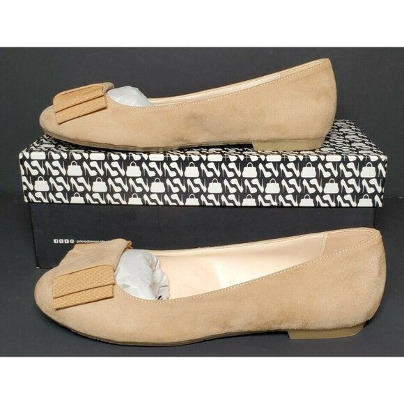 PRIMADONNA COLLECTION WOMEN'S EURO 36 BOW ON TOE CAMEL NEW /BOX 08061 - Picture 1 of 12